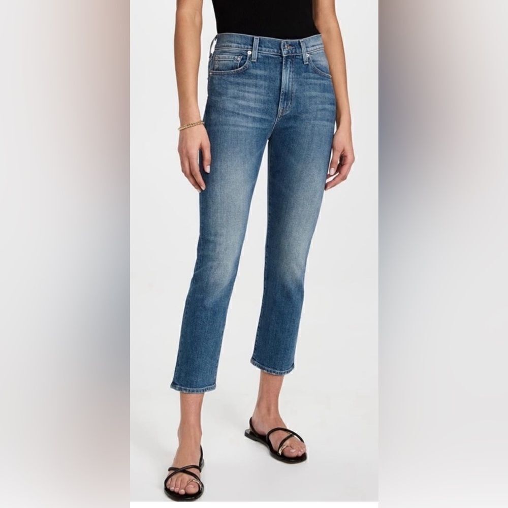 NWT EDWIN Women’s Elin Crop Straight Leg Jeans - Size 24 - Picture 2 of 9
